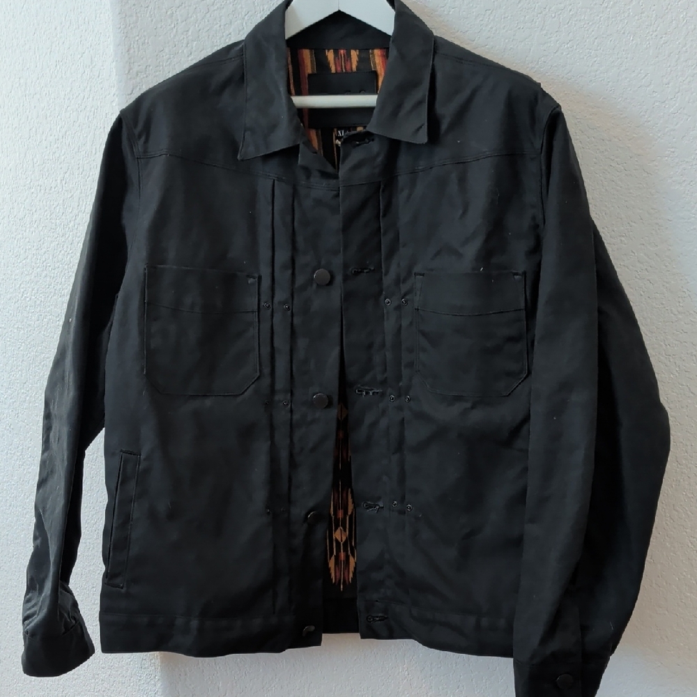 Men's Classic Black Shirt Jacket